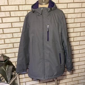 Free Country / Gray w/ purple trim, jacket  Sz 1X